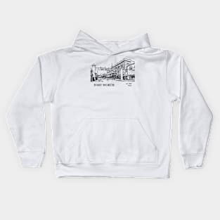 Fort Worth - Texas Kids Hoodie